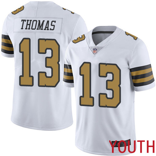 New Orleans Saints Limited White Youth Michael Thomas Jersey NFL Football #13 Rush Vapor Untouchable Jersey